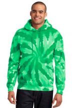 Port & Company Adult Unisex 7.8-ounce, 80/20 Cotton Poly Tie-Dye Pullover Hooded Sweatshirt